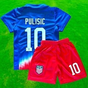 Christian Pulisic Kids Small Jersey - Size 24 Age 7-8 US Soccer Uniform